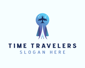 Travel Airplane Tourism logo design