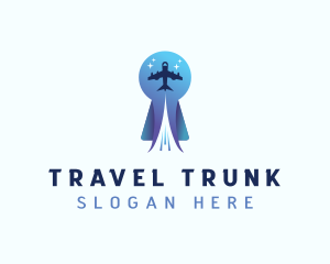 Travel Airplane Tourism logo design