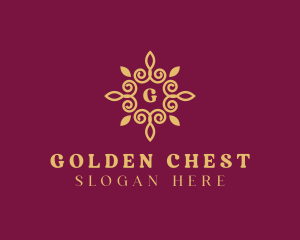 Golden Leaf Decor logo design