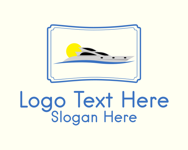 Speedboat logo example 1