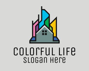 Colorful City Home logo design