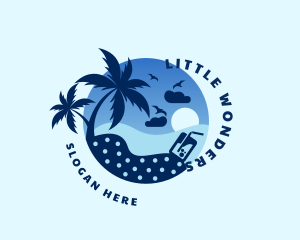 Seaside Beach Holiday Logo