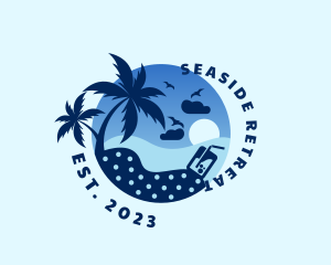 Seaside Beach Holiday logo design