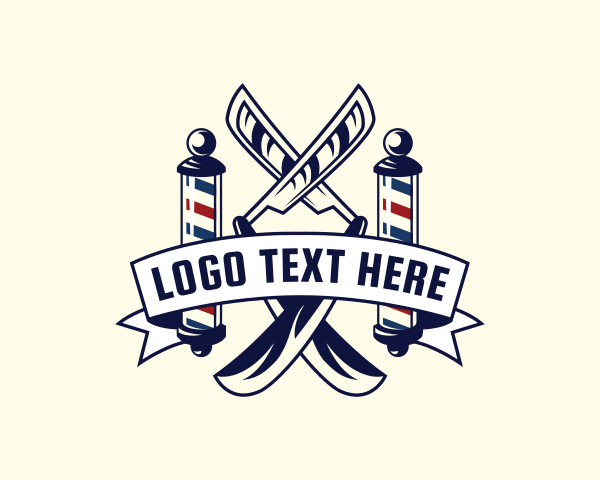 Razor Barber Haircut logo