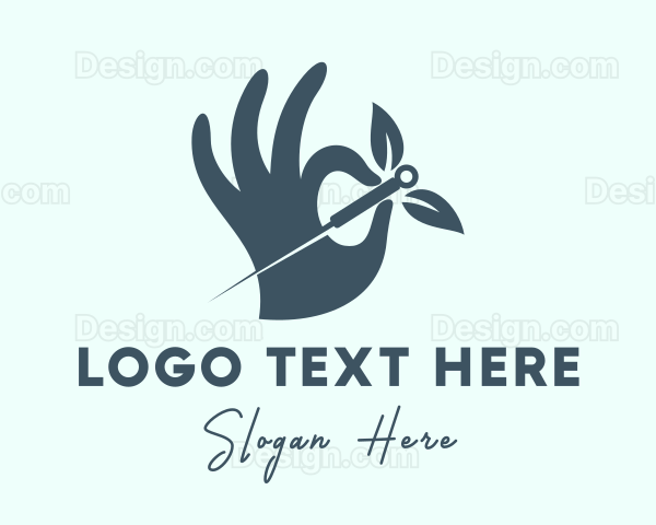 Therapist Needle Hand Logo