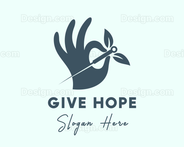 Therapist Needle Hand Logo