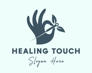 Therapist Needle Hand  logo