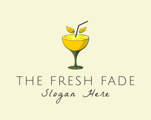 Lemon Cocktail Drink logo design