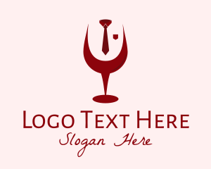 Necktie Wine Glass logo