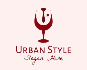 Necktie Wine Glass logo