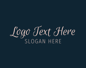 Feminine Cursive Wordmark logo