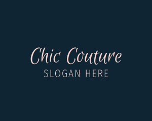 Feminine Cursive Wordmark logo design