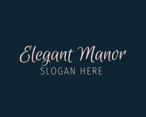 Feminine Cursive Wordmark logo design