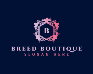 Floral Flower Boutique  logo design