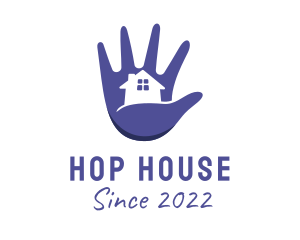 Hand House Contractor  logo design