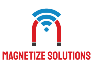 Wifi Signal Magnet logo design