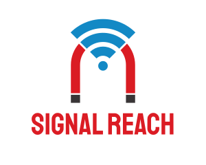 Wifi Signal Magnet logo design