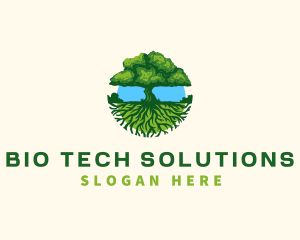 Environment Tree Roots  logo design