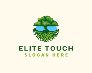 Environment Tree Roots  logo design