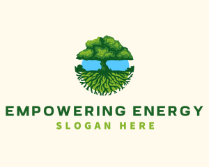 Environment Tree Roots  logo design