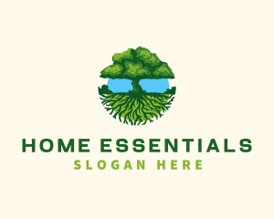 Environment Tree Roots  logo design