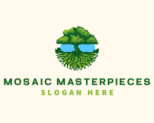 Environment Tree Roots  logo design