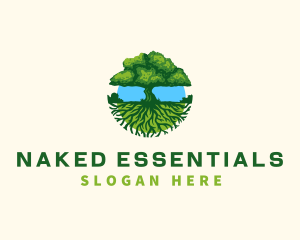 Environment Tree Roots  logo design