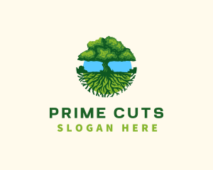 Environment Tree Roots  logo design