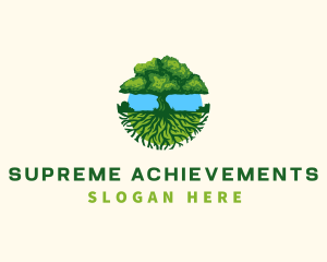 Environment Tree Roots  logo design