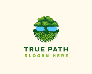 Environment Tree Roots  logo design