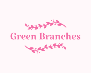 Ornamental Floral Branch logo design