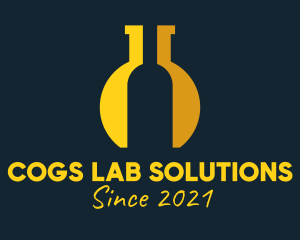 Wine Bottle Lab logo design