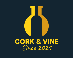 Wine Bottle Lab logo design