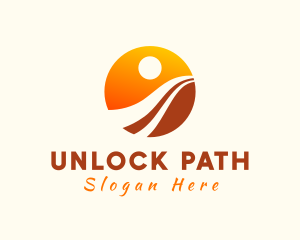 Desert Sun Path logo design