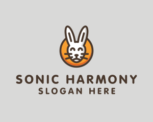 Happy Bunny Animal  logo design