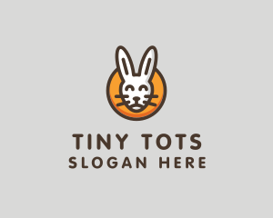 Happy Bunny Animal  logo design