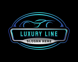 Luxury Sedan Car logo design