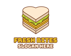 Heart Snack Sandwich  logo
