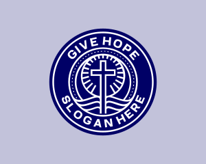 Bible Cross Worship Logo