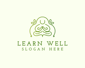 Wellness Meditation Yoga logo design