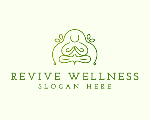 Wellness Meditation Yoga logo design