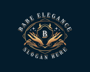 Elegant Hand Wellness logo design