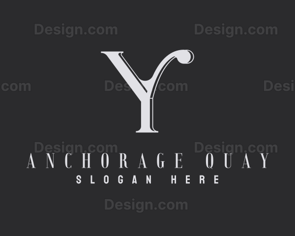 Luxurious Beauty Studio Letter Y Logo