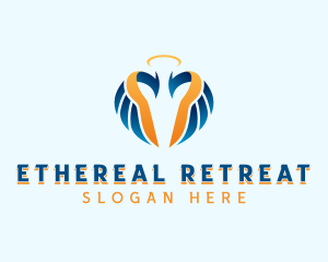 Holy Wings Retreat logo design