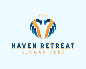 Holy Wings Retreat logo design