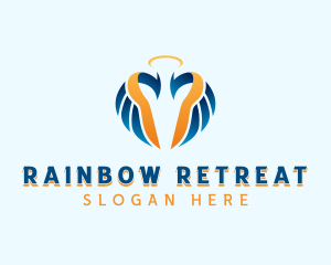 Holy Wings Retreat logo design