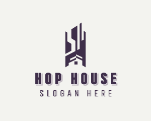 Residential House Building  logo design