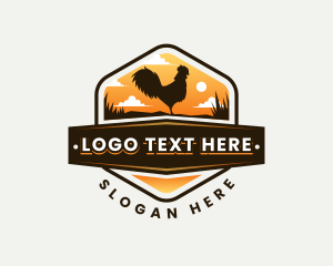 Rooster Farm Animal logo