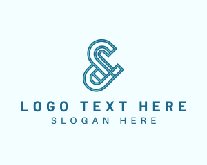 Font - Modern Ampersand Company logo design