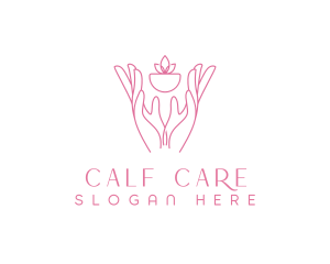 Hands Planting Care logo design